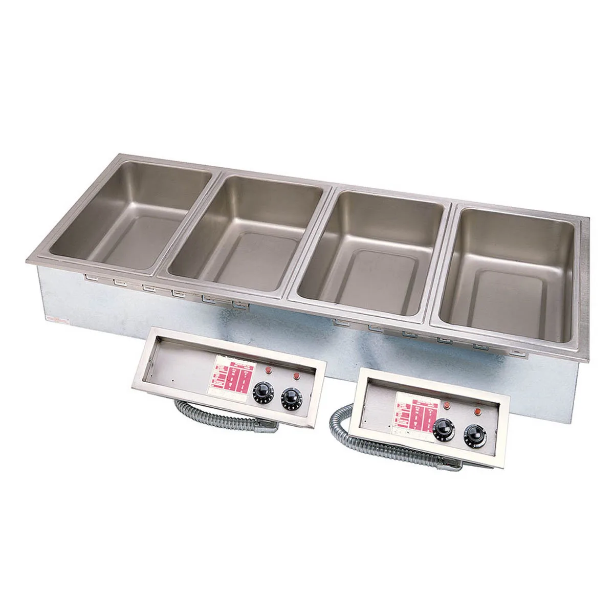 APW Wyott HFW-4S Hot Food Well Unit, Drop-In, Electric, (4) 12" X 20" Wells