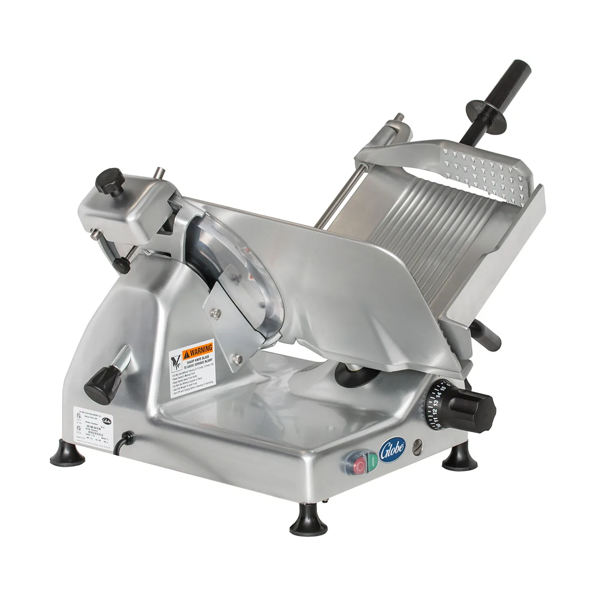 Globe G12 G-Series 12" Medium-Duty Manual Meat Slicer, Belt-Driven, 1/2 HP
