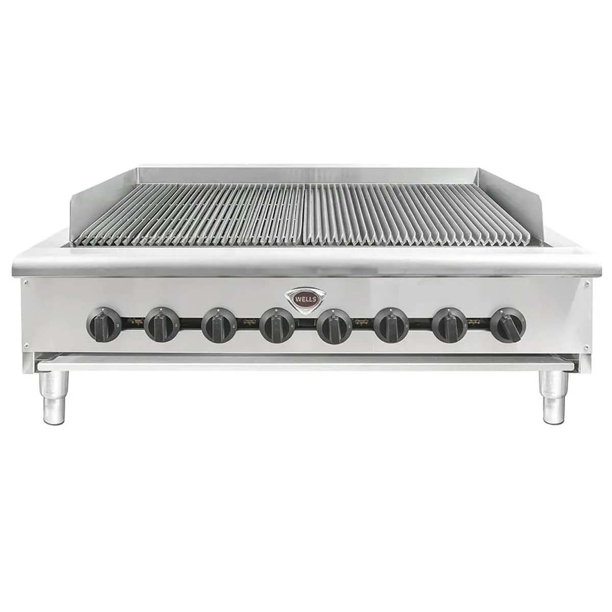 Wells HDCB-4830G 48" Countertop Heavy Duty Gas Radiant Charbroiler w/ (8) Burners, 160.000 BTU