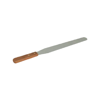 Thunder Group SLPSP012 Icing Spatula, 12" Blade, Flexible, Wood Handle