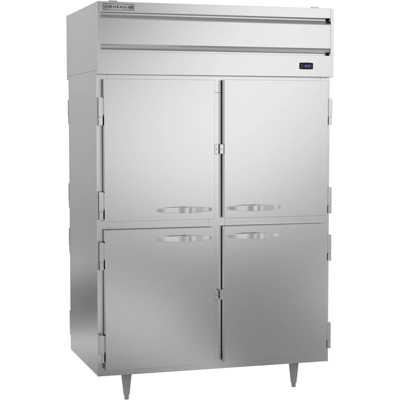 Beverage Air PFD2HC-1AHS 52" Two Section Pass-Thru Freezer w/ 8 Solid Half Doors, 48 cu. ft.