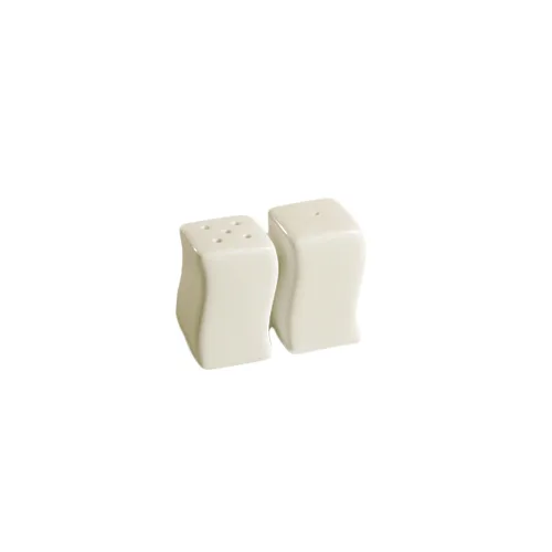 CAC China SOH-SS - Soho Square Ceramic Salt Shaker, 1.5" x 1.5" x 3" White, Dishwasher Safe - 1 Dozen