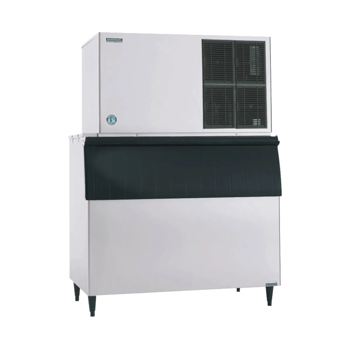 Hoshizaki KM-1601SAJ3/B-1150SS Air Cooled Crescent 1513 lb Ice Machine with Bin, 1148 lb Storage