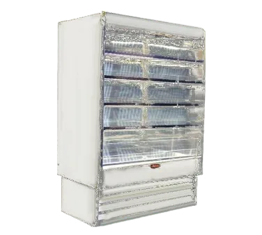 Howard-McCray SC-OD35E-8-LED 99" Dairy Open Air Merchandiser in White, Self-Contained