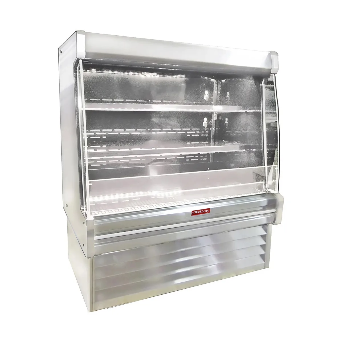 Howard-McCray SC-OD35E-4L-LED 51'' Vertical Dairy Open Merchandiser in White, Self-Contained