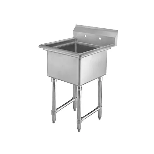 Klinger's Trading HDS1 23" One Compartment Sink, 18"W x 18"L Bowl Without Drainboards