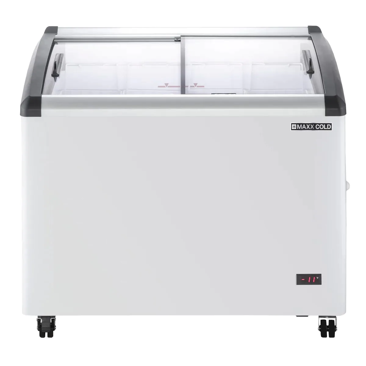 Maxx Cold MXF40CHC-4 39" Curved Lid Ice Cream Display Freezer, 6.71 cu. ft.