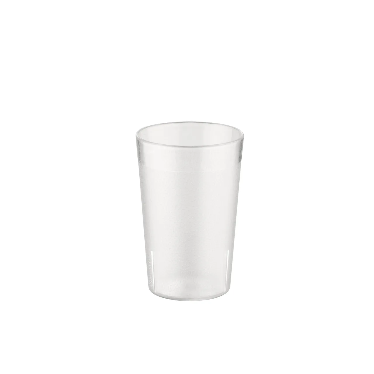 CAC China BVPT-08CL - 8 oz Clear Pebbled SAN Plastic Tumbler, Dishwasher Safe, Stackable - 1 Dozen