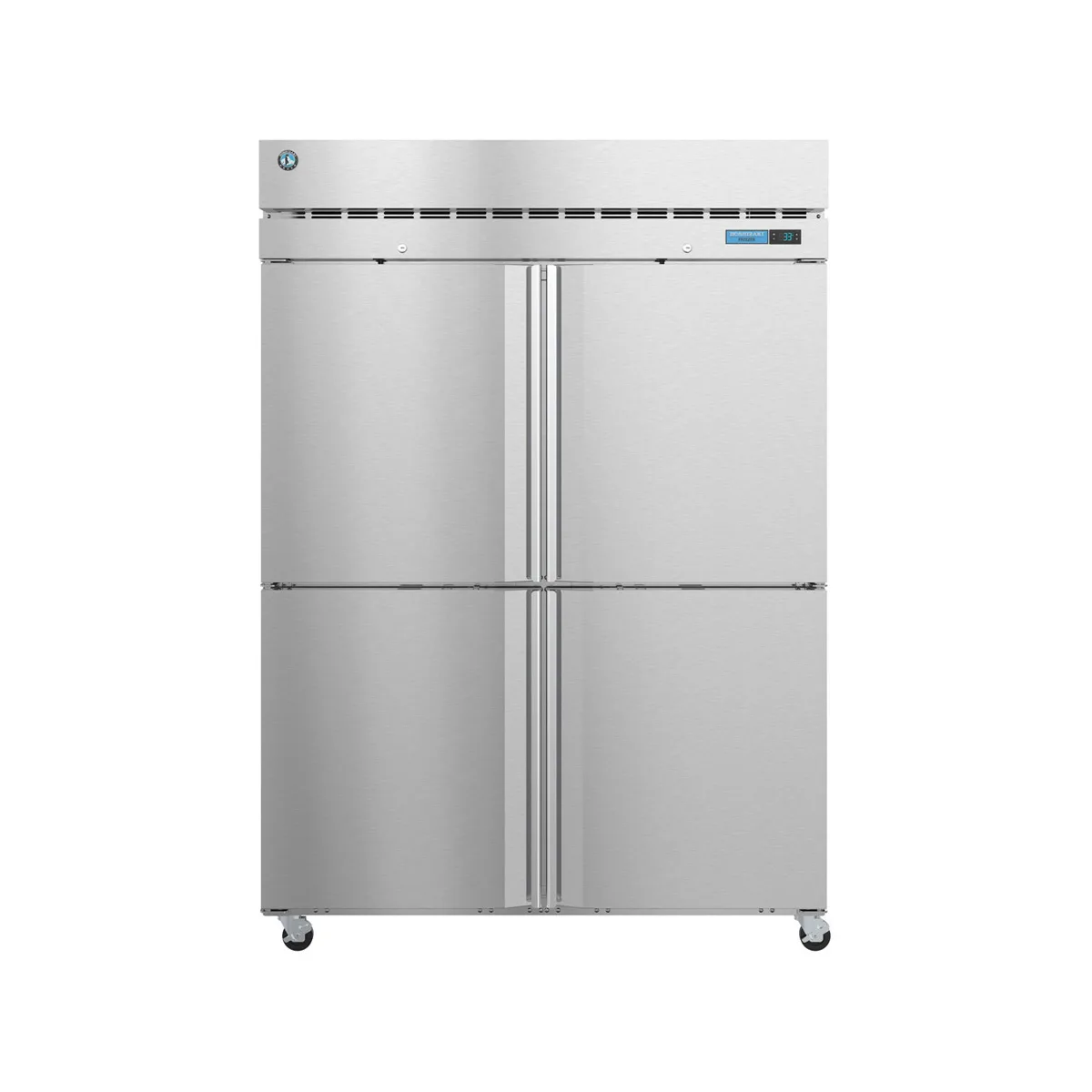 Hoshizaki F2A-HS 55" Two Section Reach-In Freezer w/ 4 Solid Half Doors, Top Mount, 50 cu. ft.