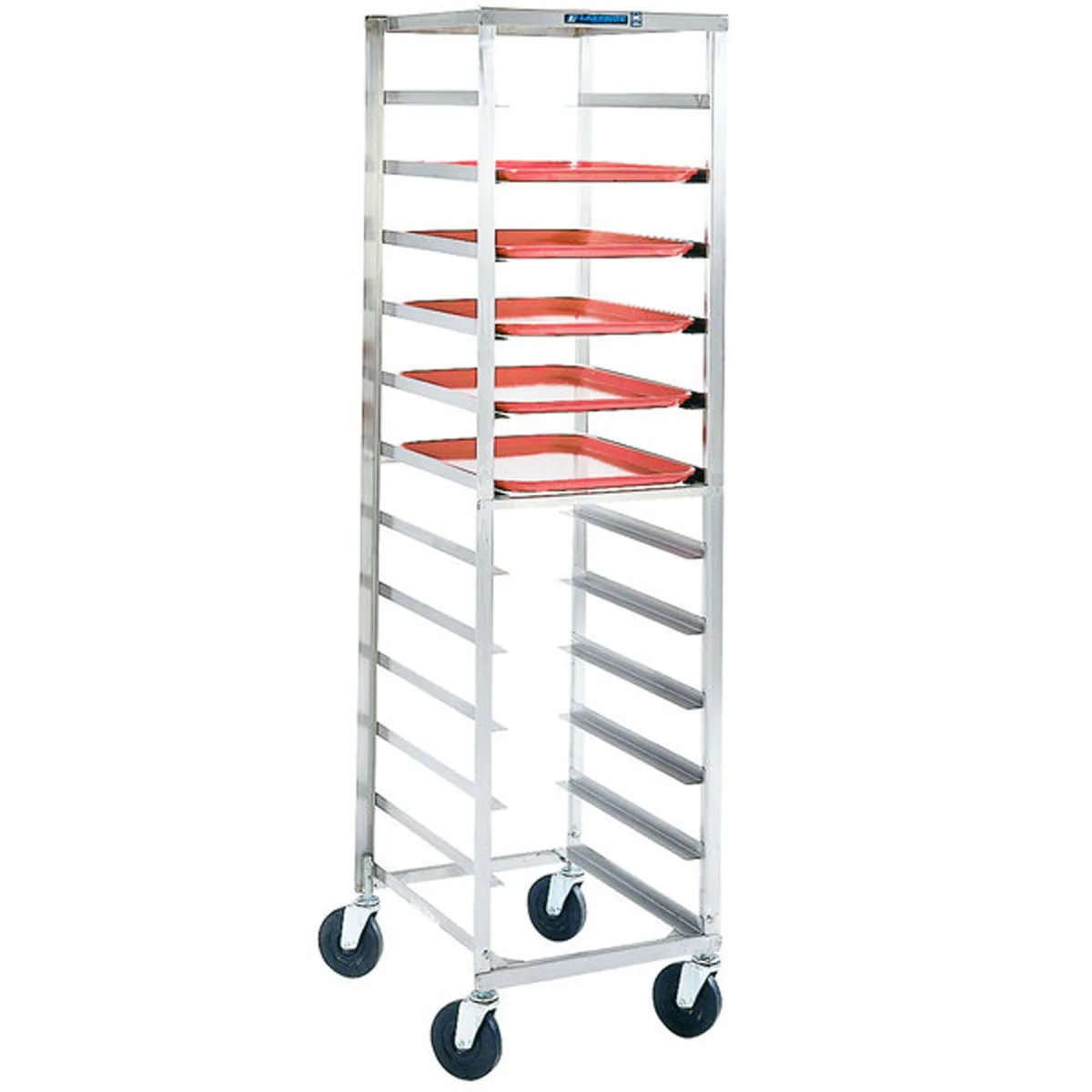 Lakeside 168 10 Pan End Load Stainless Steel Sheet Pan / Tray Rack, Assembled