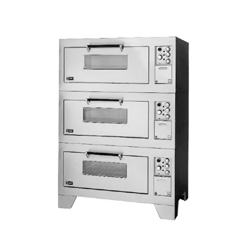 Lang DO54R3M 54" Electric Marine Triple-Deck Roast Oven w/ 1 Rack/Deck, 6" Bolt-Down Legs