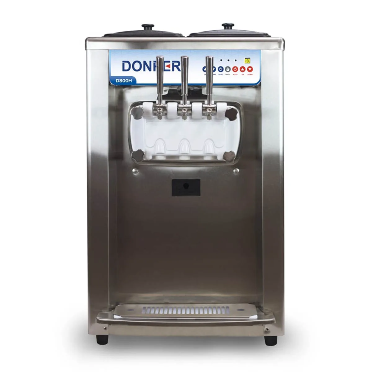 Donper USA D800H Countertop Two Flavor High Volume Soft Serve Machine, (2) 9.5 qt.