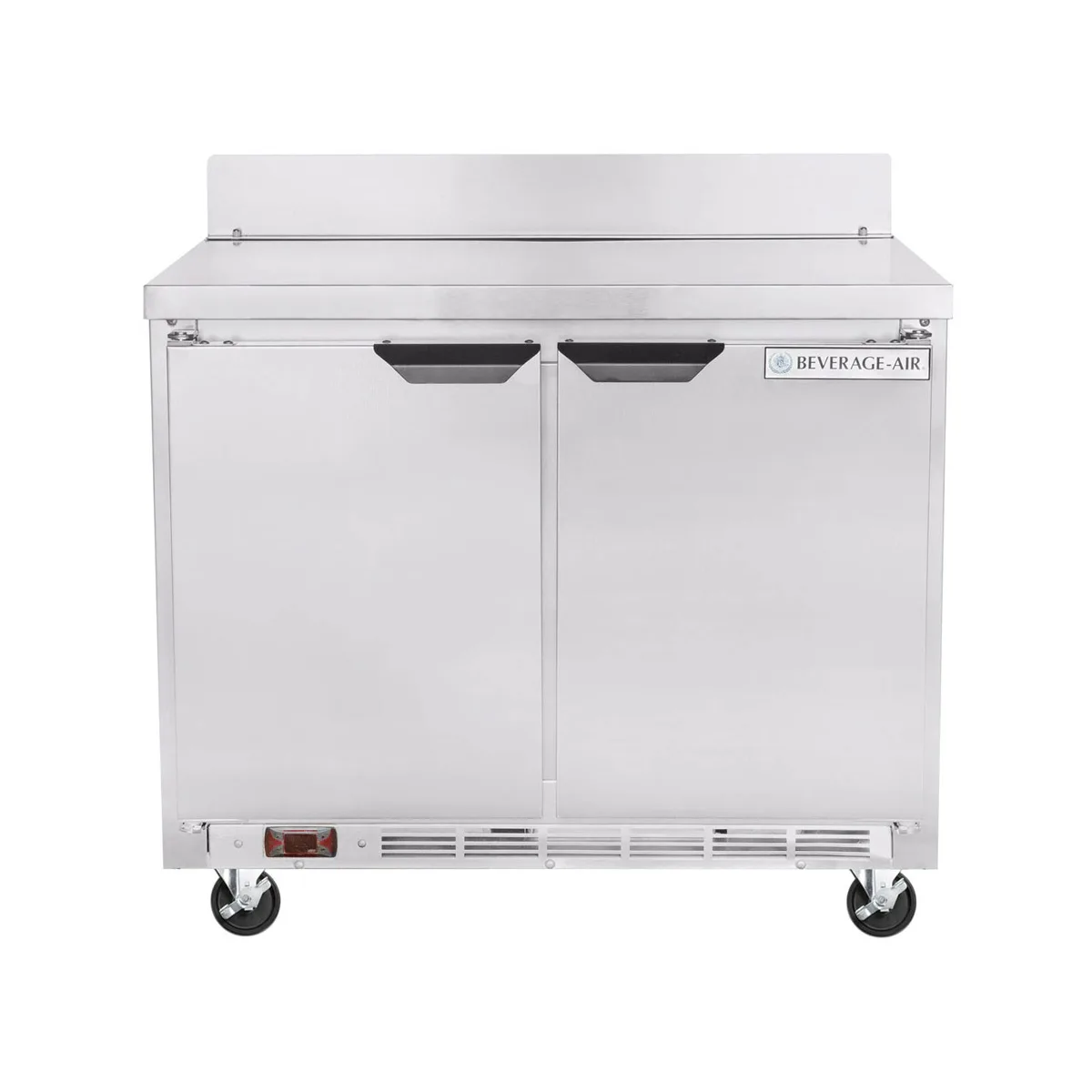 Beverage Air WTR34HC 34" 2-Section Worktop Refrigerator w/ 2 Doors, 6 cu. ft.