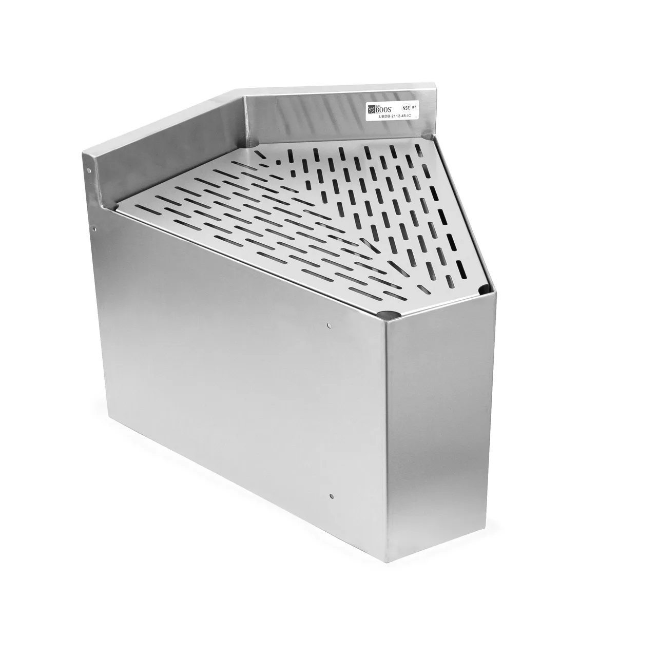 John Boos UBDB-2112-45-IC-X Underbar Drainboard Corner Angle Filler