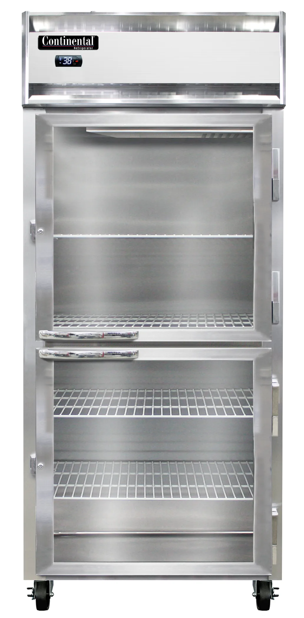 Continental Refrigerator 1RXNPTHD-GD-SD 36-1/4" 1-Section Pass-Thru Refrigerator, 30 cu. ft., Top Mounted
