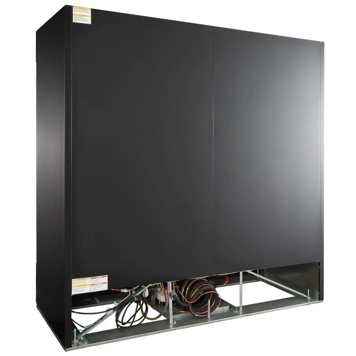 Beverage Air MMR66HC-1-B 75" Three Glass Door Merchandiser Refrigerator in Black, 64.4 cu. ft.