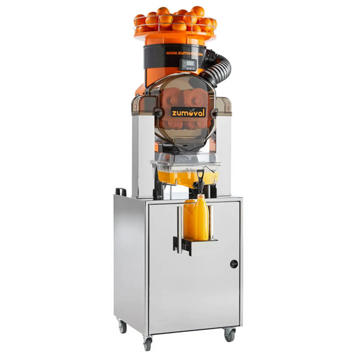 Omcan USA 39522 Zumoval Automatic Feed Citrus Juicer, 28 Oranges/Min-39 lbs Feeder