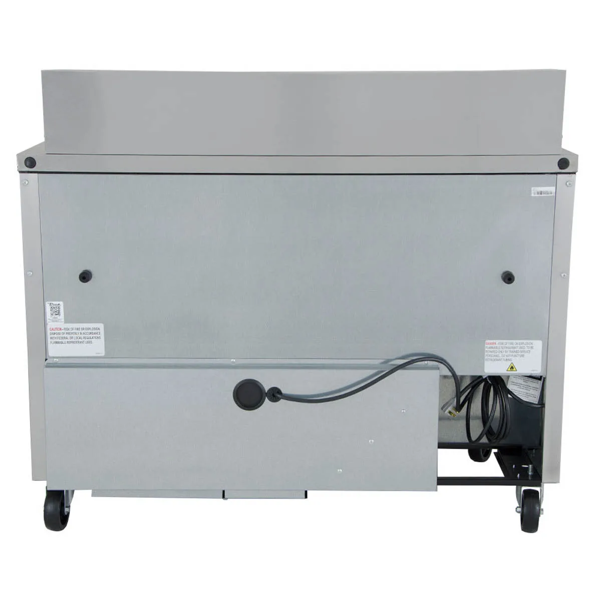 True TSSU-48-12-HC 48" Two Section Sandwich / Salad Prep Table w/ 2 Doors, 12 Pans
