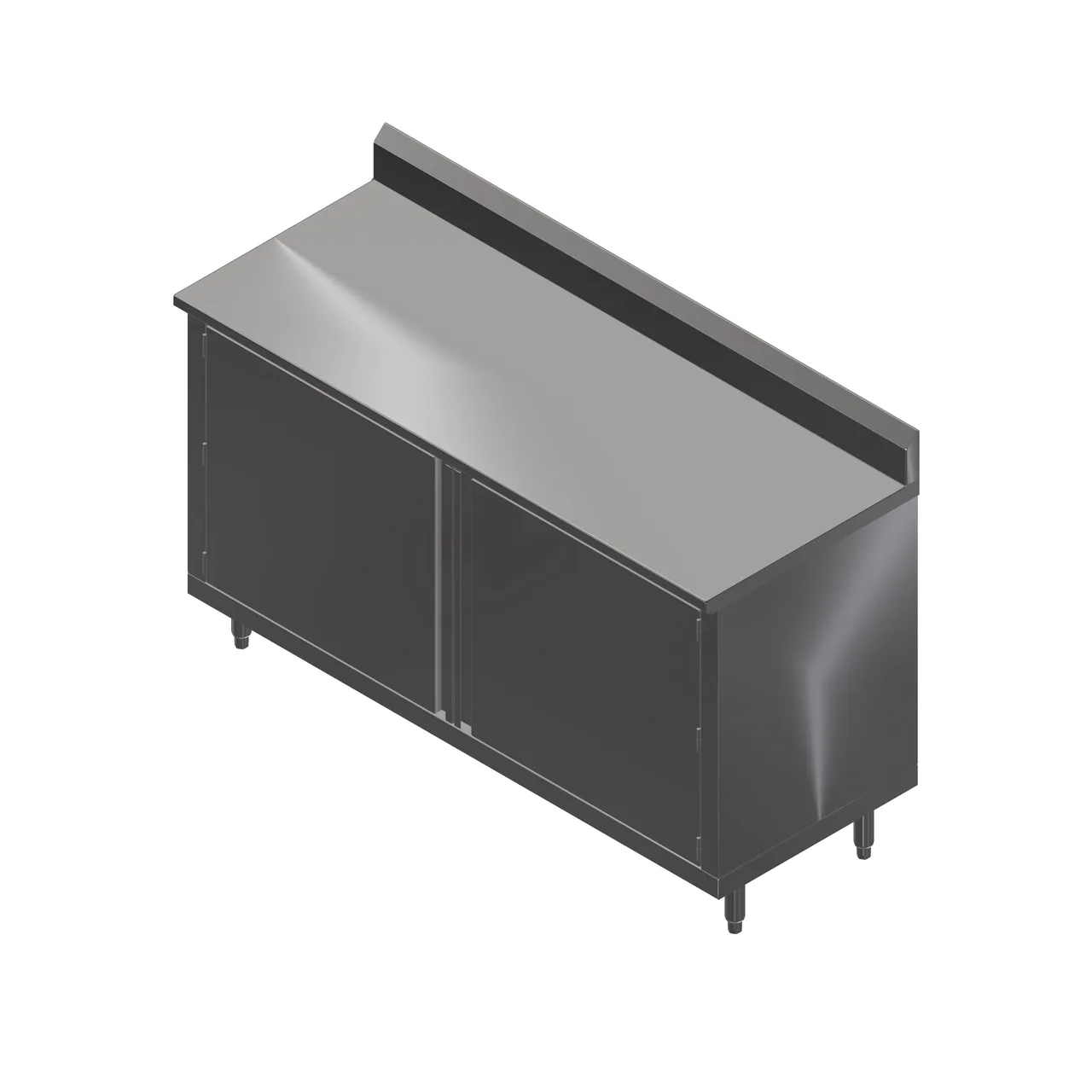 John Boos 4CH4R5-2448 48" Cabinet Base Hinged Doors Work Table