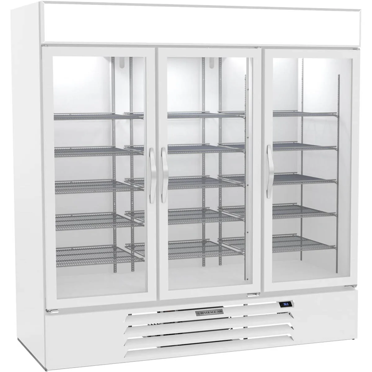 Beverage Air MMR72HC-1-W-WINE 75" Glass Door Wine Merchandiser, Single Temperature, 70.19 cu. ft.