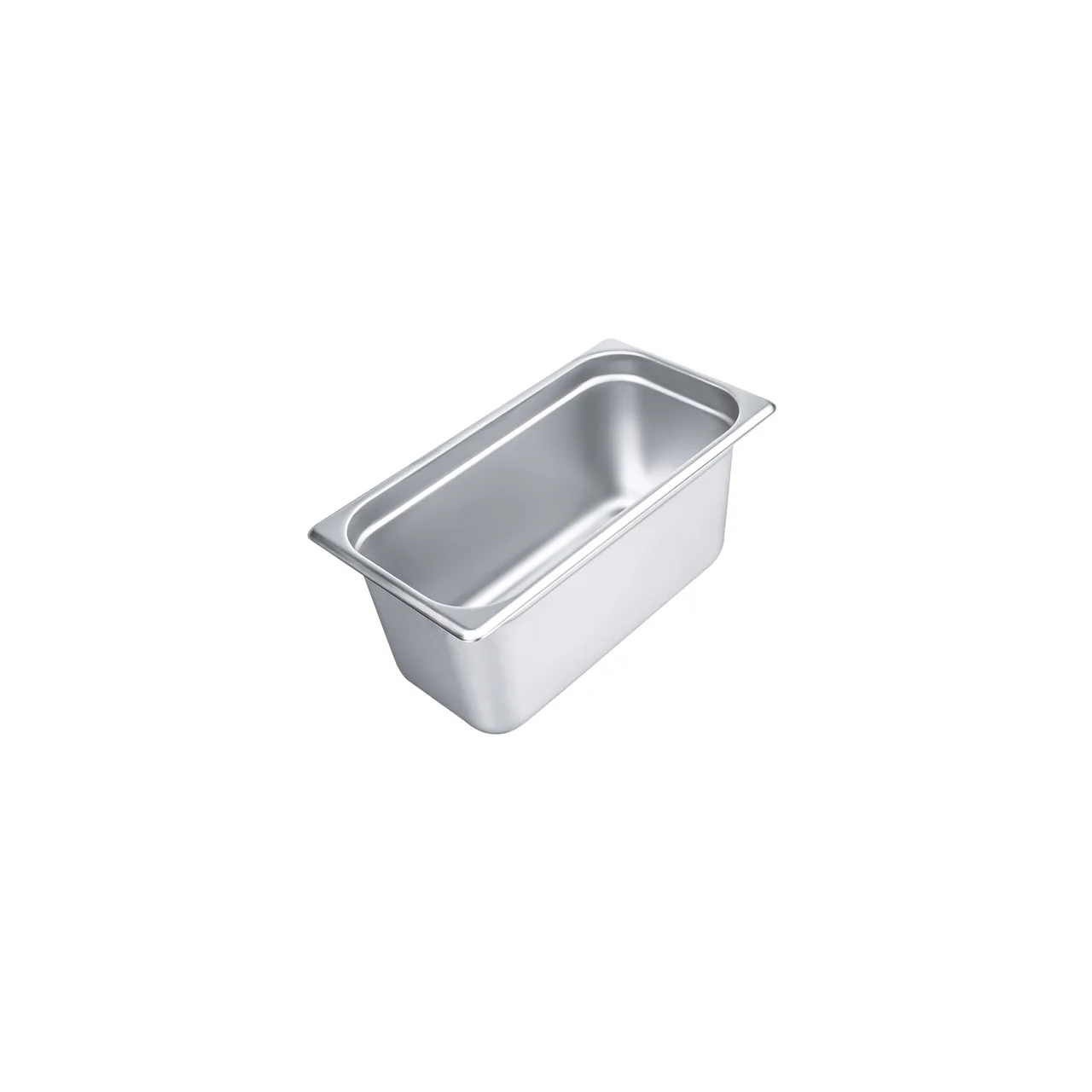 CAC China STPT-23-6 Steam Table Pan, 1/3-size, 6" deep, Stainless Steel, Anti-Jam, Stacking Lug