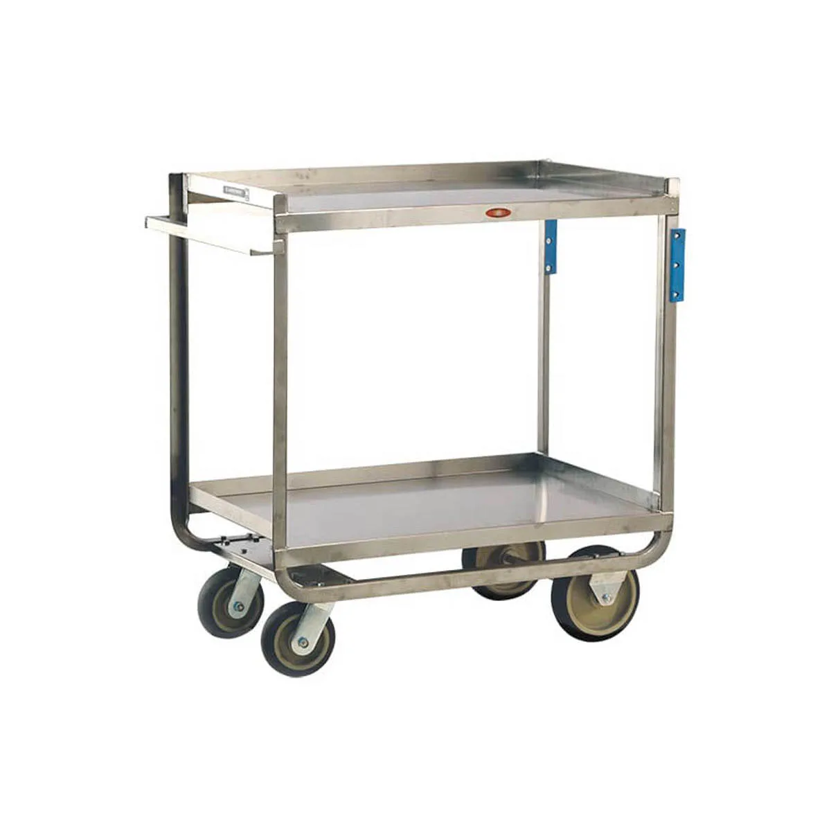 Lakeside 8820 36" Extreme Duty Stainless Steel 2 Shelf Utility Cart w/ 24-5/8" Shelf Clearance
