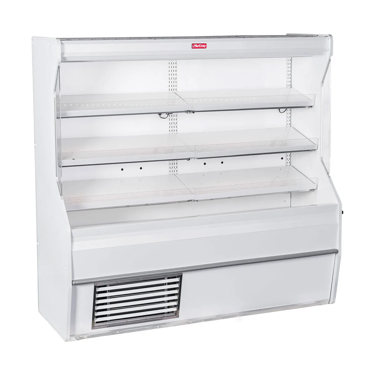 Howard-McCray SC-M32E-4-LED 50'' Vertical Meat Open Air Merchandiser in White, Self-Contained