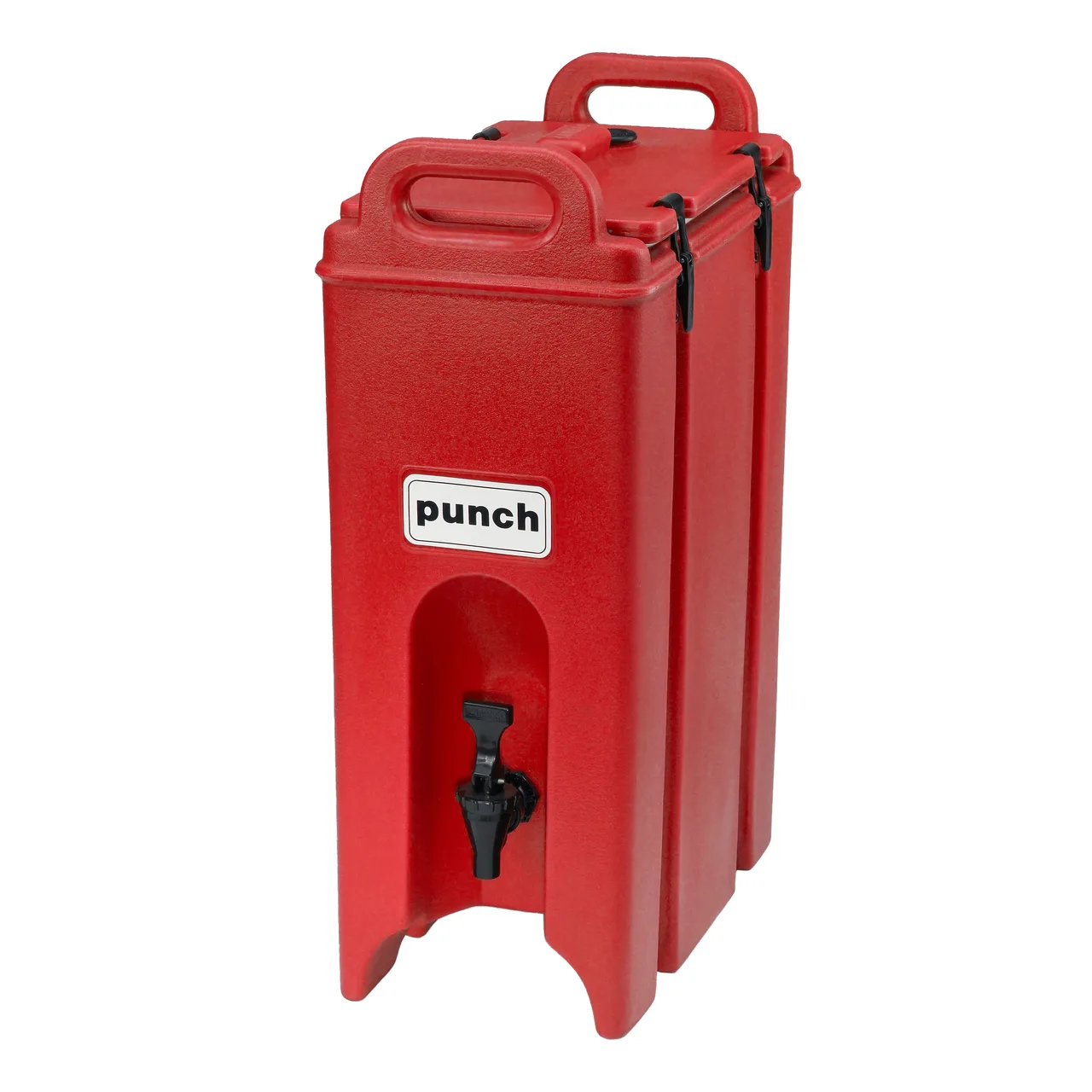 Cambro 500LCD158 Beverage Carrier – 4.75‑Gal Plastic, Hot Red, 9" W x 16½" D x 24¼" H, NSF