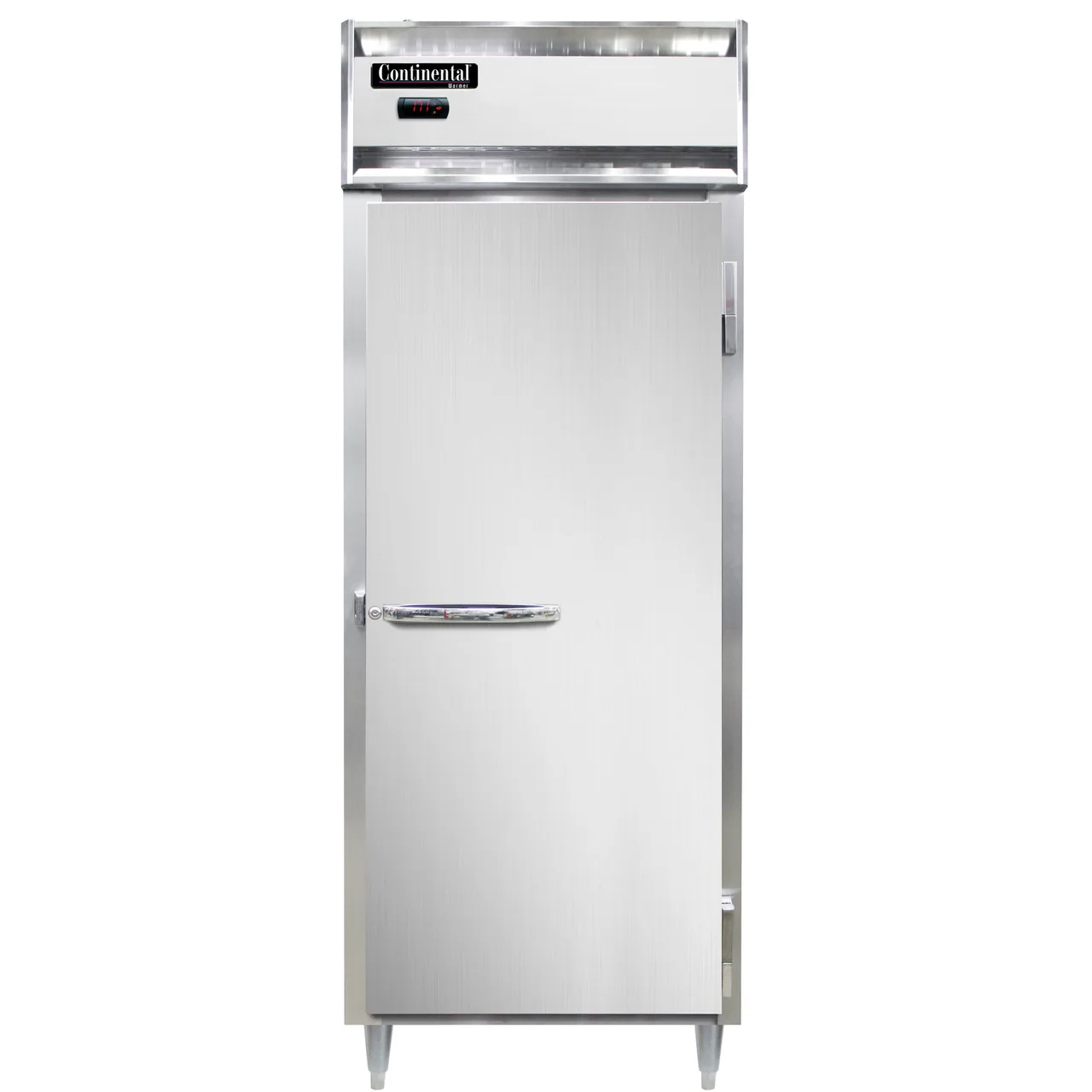 Continental Refrigerator DL1WE-PT 1-Section Heated Holding Cabinet, 22 cu ft, Stainless Steel Front, Solid Door, Pass-Thru