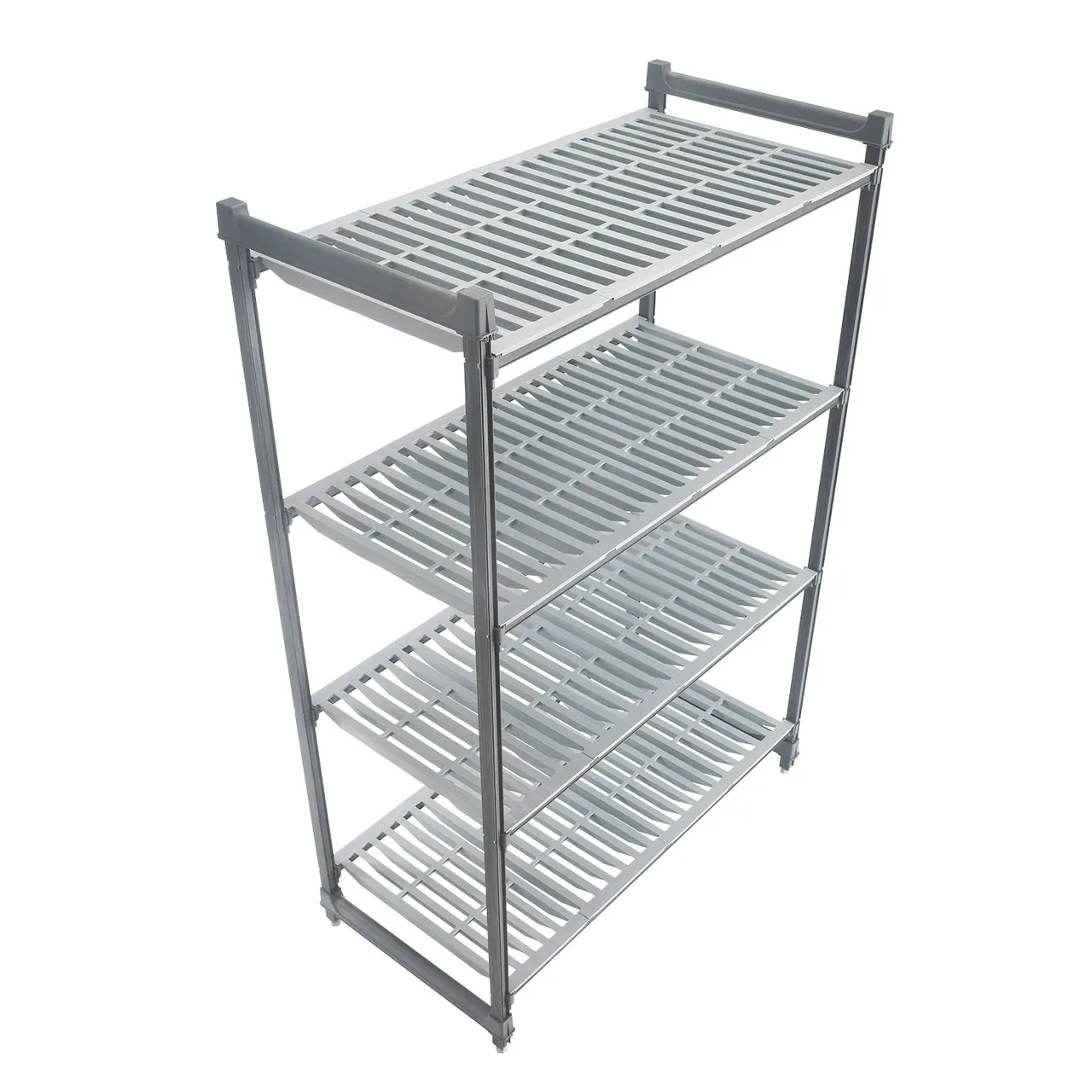 Cambro CBU245472V4580 Camshelving® Basics Plus Vented 4-Shelf Starter Unit - 24" x 54" x 72"