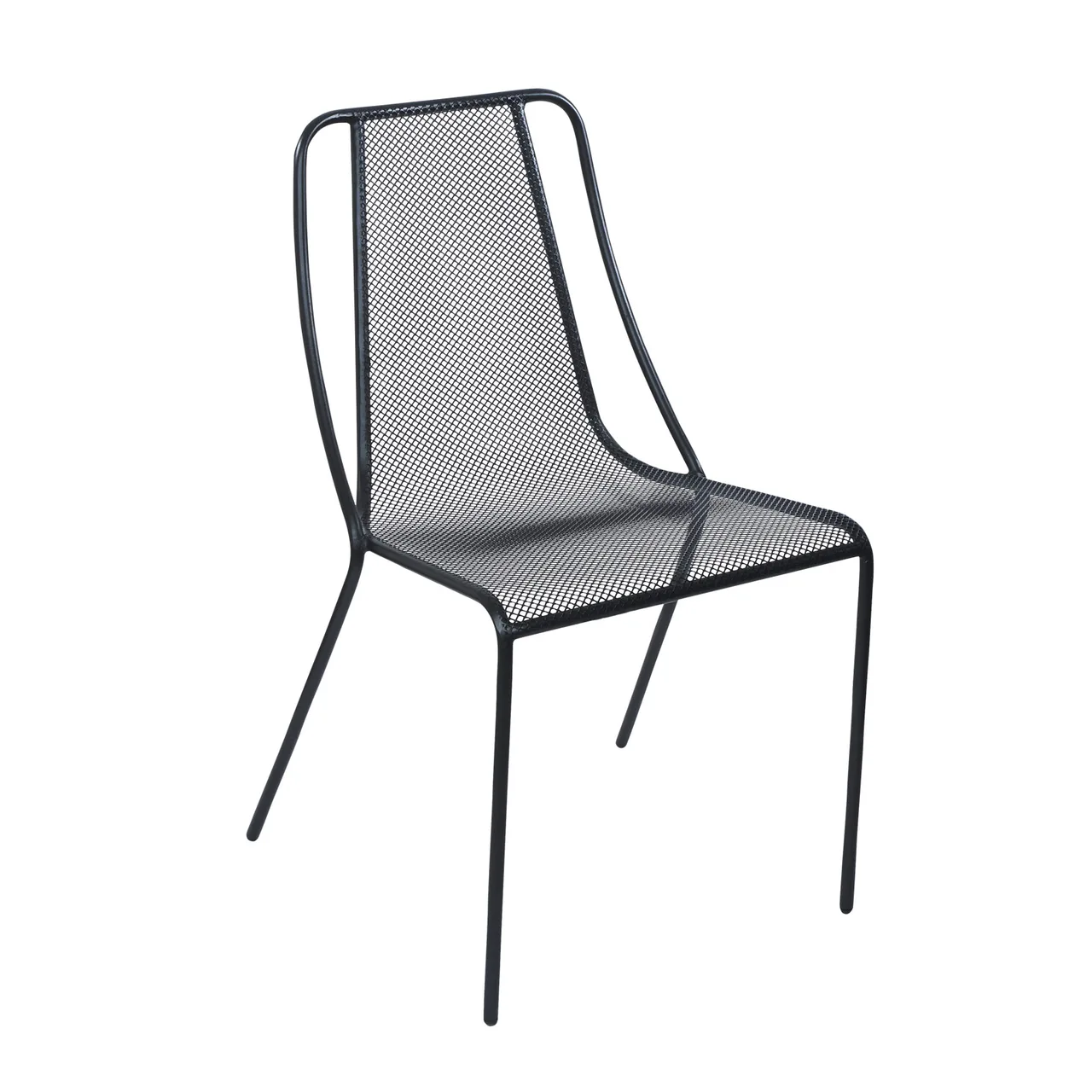 BFM Seating SU1600CBL Kingston Stacking Side Chair, Steel Micro Mesh Back & Seat