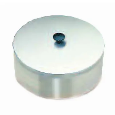 Lakeside 9555 Dish Dispenser Tube Cover, 6-1/4" Dia. X 4"H, Stainless Steel