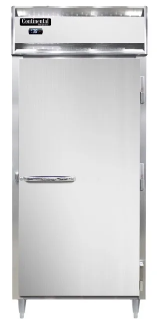 Continental Refrigerator D1RXNSSPT-SD-GD 36-1/4" 1-Section Pass-Thru Refrigerator, 32 cu. ft., Solid & Glass Door