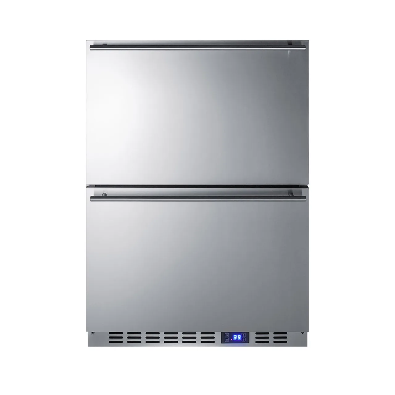 Summit SPR627OS2D 24" Built-in Outdoor Stainless Steel 2 Drawers Refrigerator, 3.4 cu. ft.