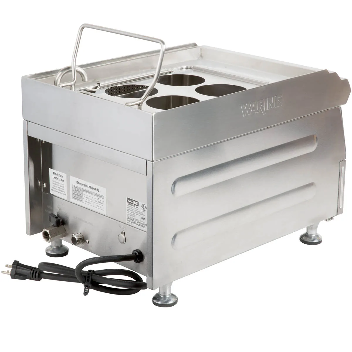 Waring WPC100 3.28 Gallon-12.4 Liter Electric Pasta Cooker and Rethermalizer, 240V, 3600W