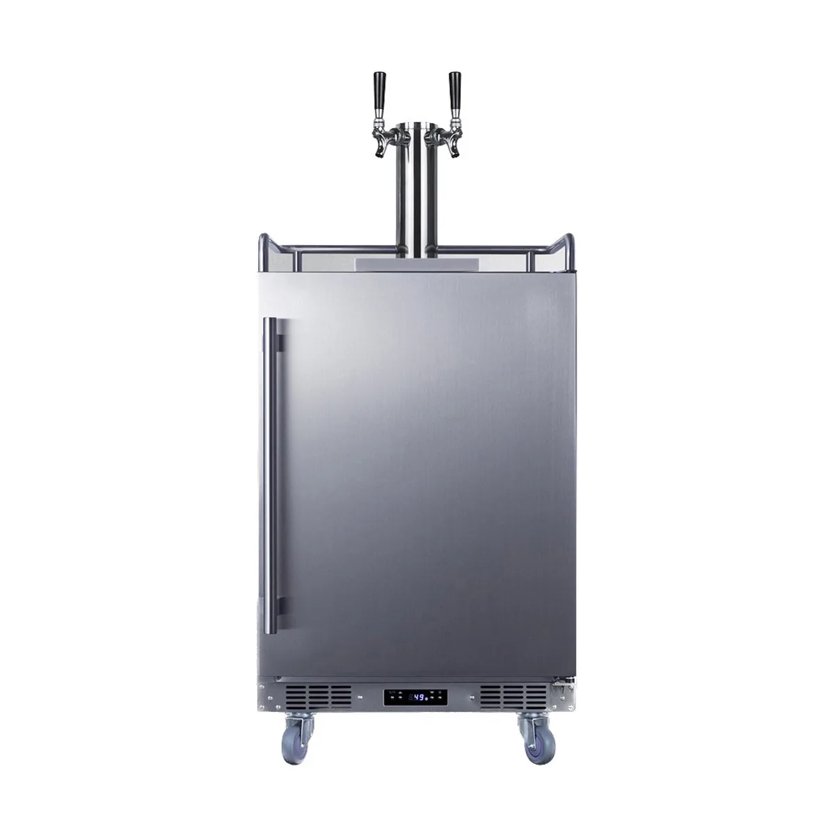 Summit SBC682WKDTWIN – 24" Wine Keg Cooler, 5.6 cu ft, 3 × 1/6‑Barrel Kegs, Twin Tap, +34°‑+68°F