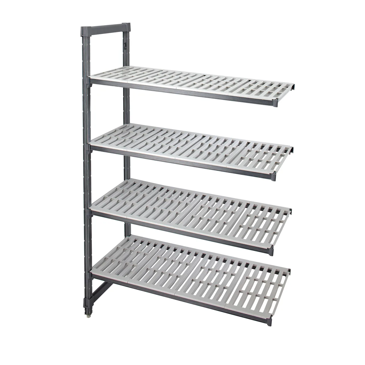 Cambro EXA212472V4480 Camshelving® Elements 4-Shelf Vented Add-On Unit - 21" x 24" x 72"