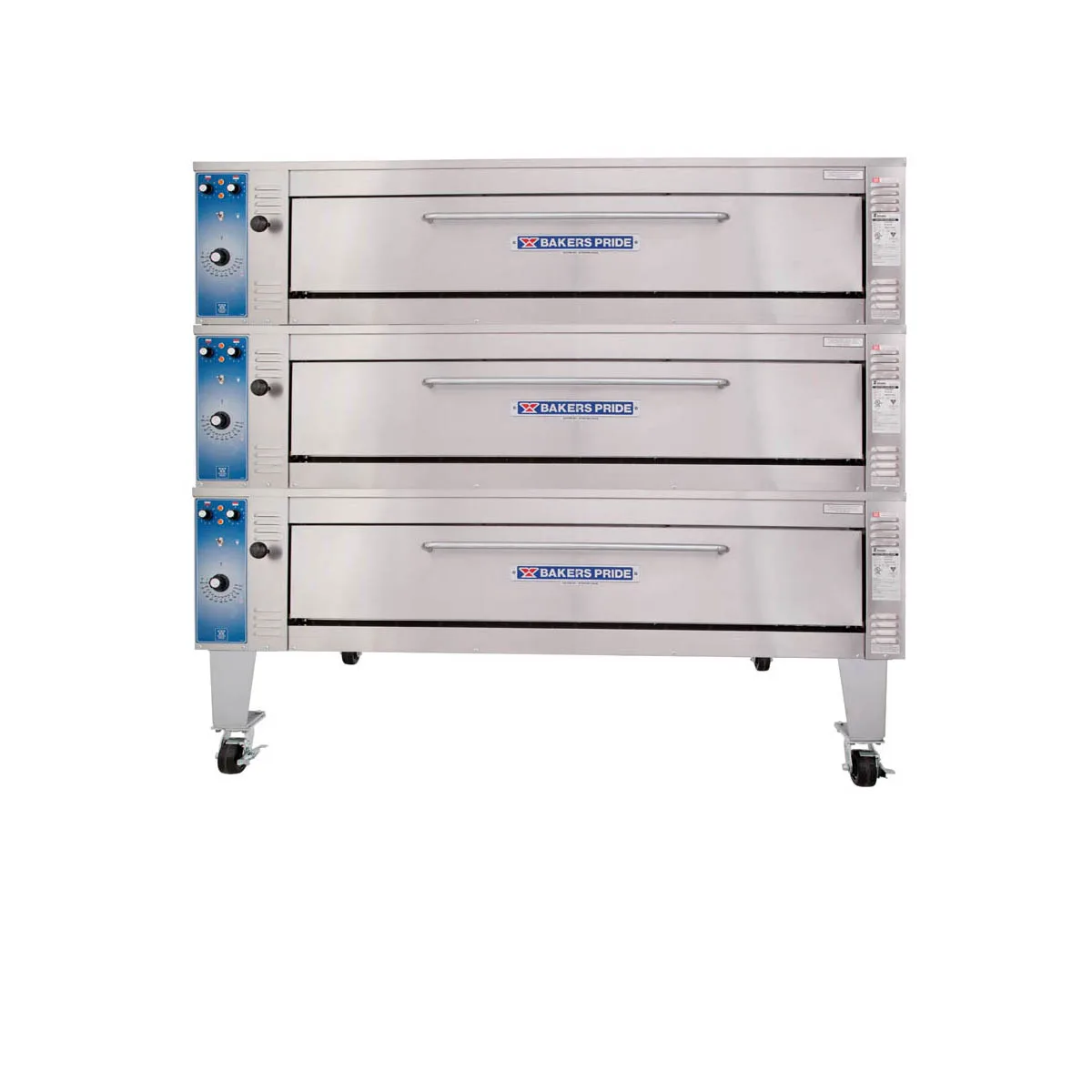 Bakers Pride EB-3-8-5736 74" Electric Triple-Deck Oven w/ Infinite Controls, 140°F - 550°F