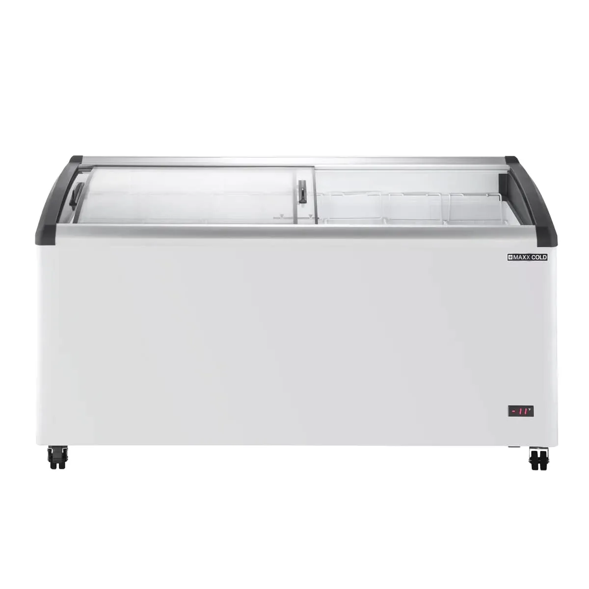 Maxx Cold MXF64CHC-7 63" Curved Lid Ice Cream Display Freezer, 12.36 cu. ft.