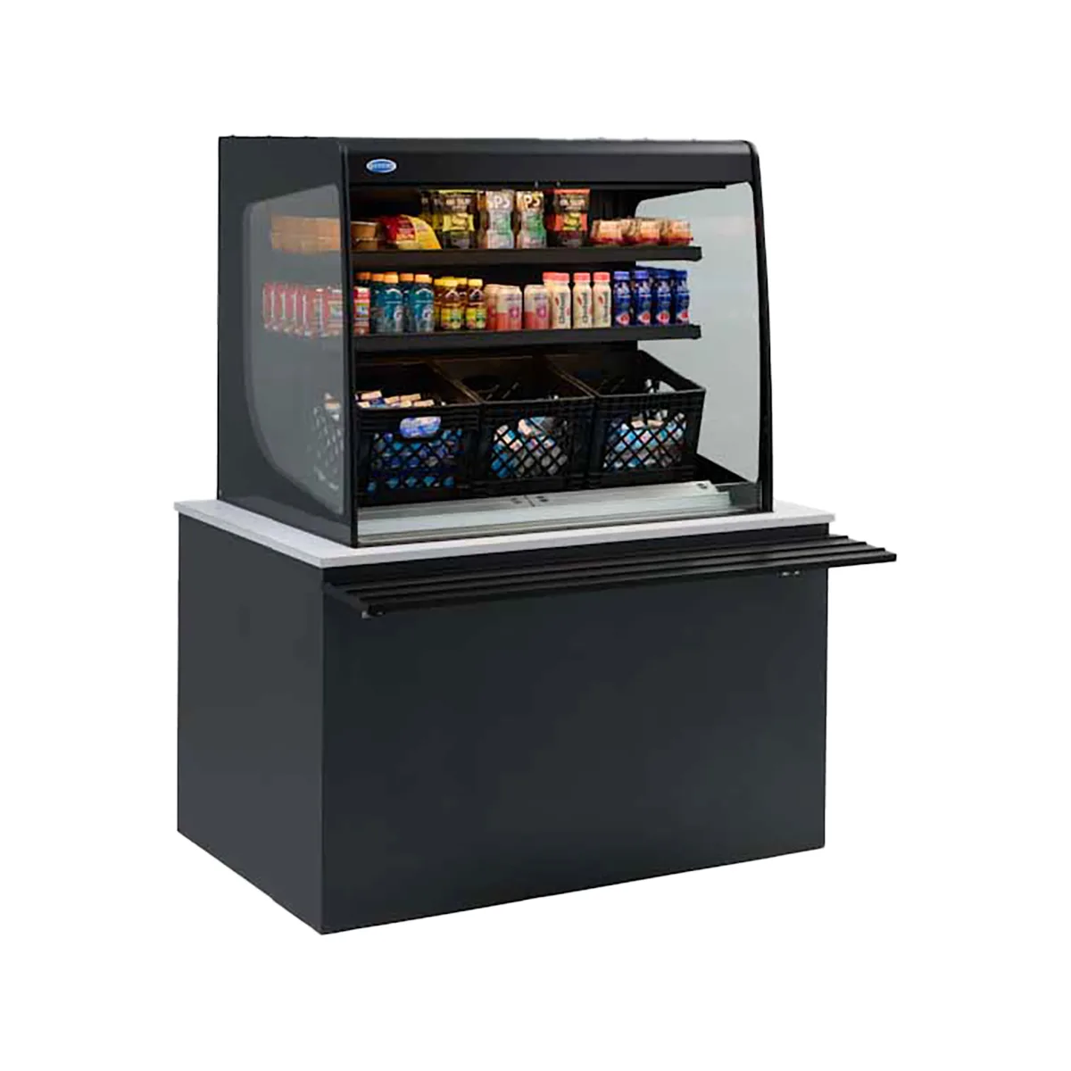 Federal Industries VRSS4860S-SLD 48" Vision Series Refrigerated Slide-In Counter Display Cases