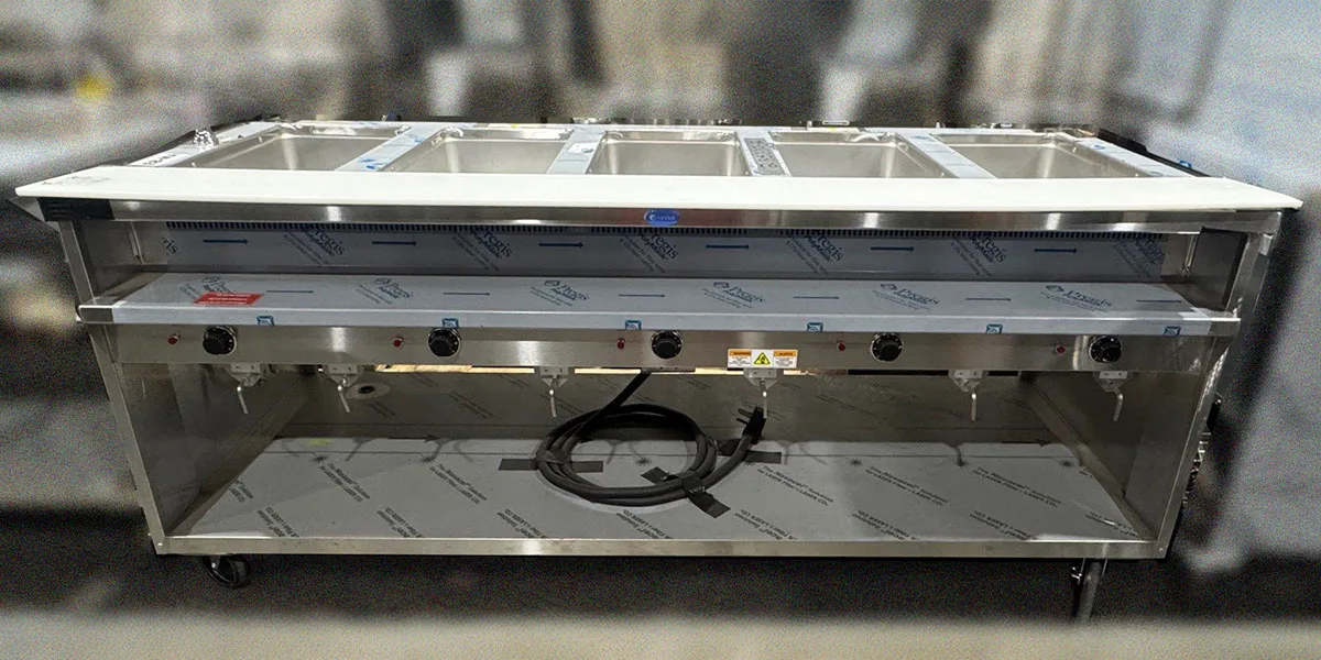 Randell 3615-240 78" Electric Hot Food Table, (5) Top Openings