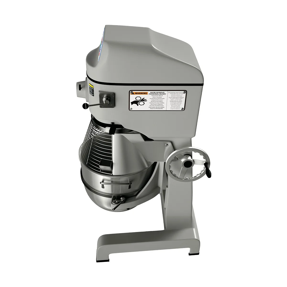 Globe SP60 60 qt Planetary Floor Mixer with Timer, 3 HP, 3-Speed, #12 Hub