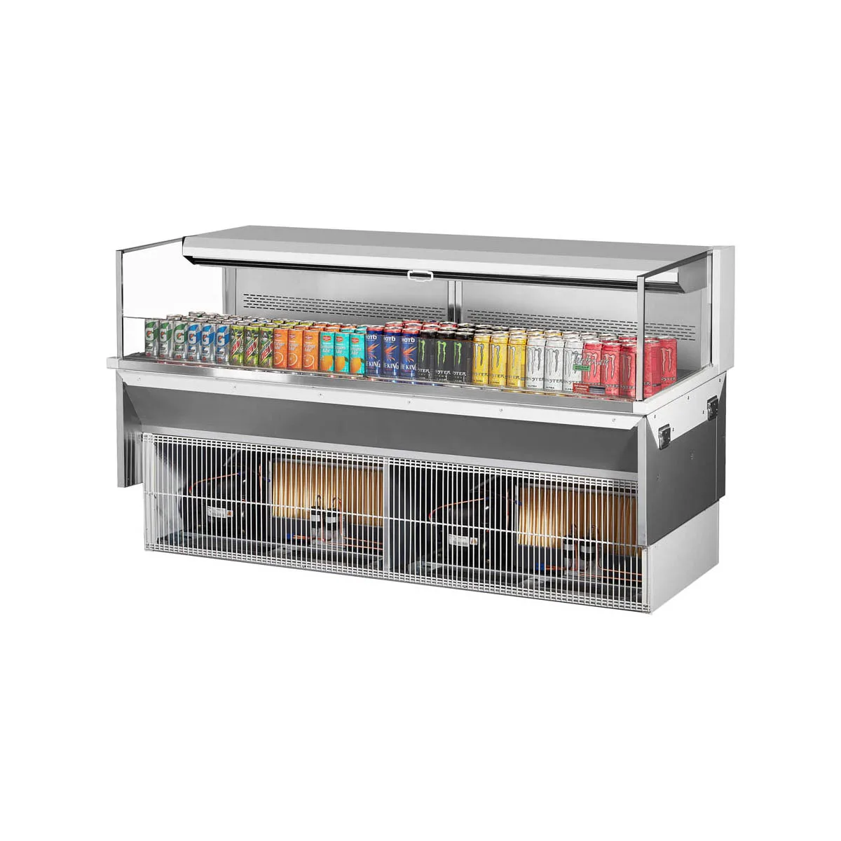 Turbo Air TOM-72L-UF-W(B)-1SI-N 79" Drop In Open Refrigerated Deli Display Case