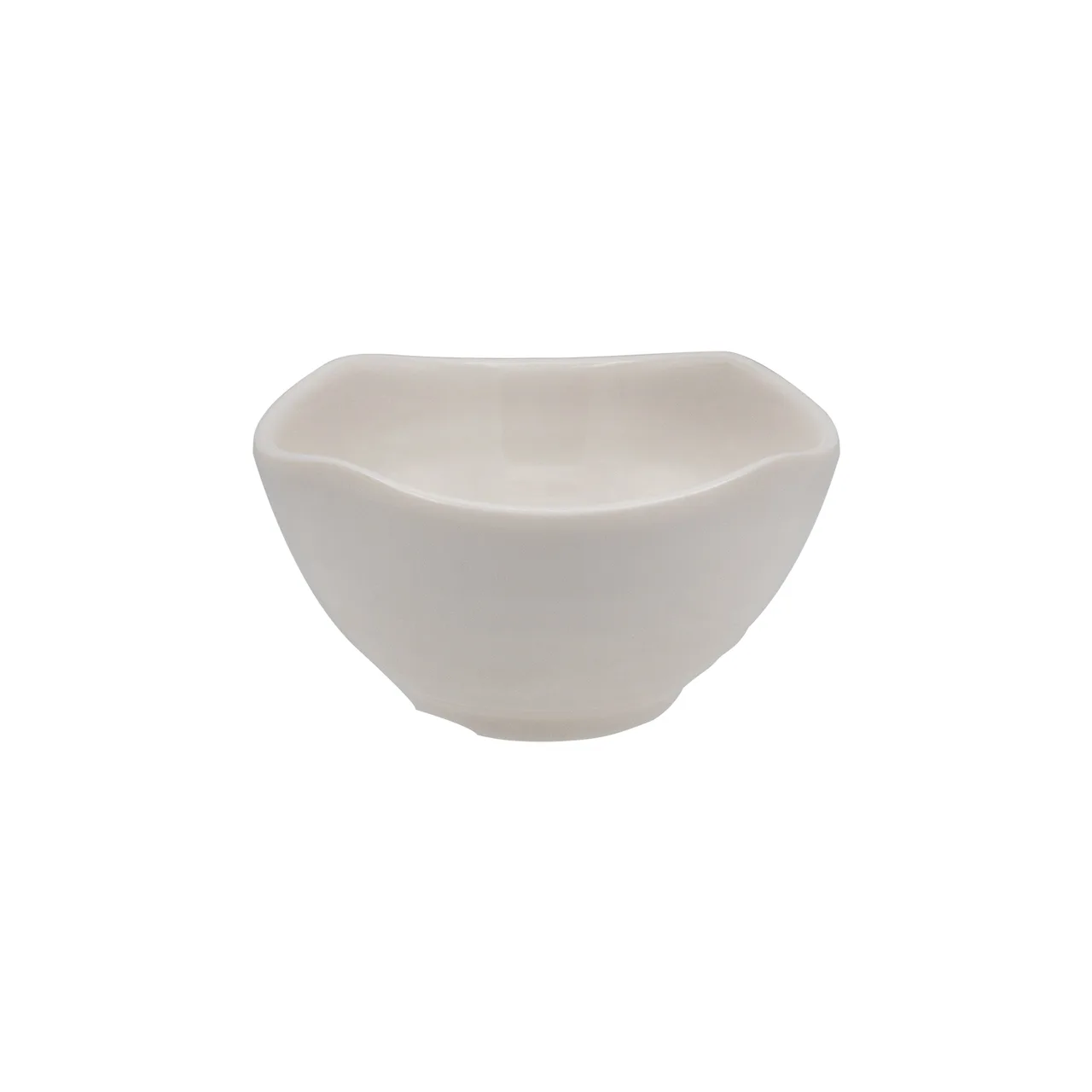 CACChina XSHL-Q4B Seashell Bowl – 7oz, 4"W x 4"D x 2"H, Square, White, Serving China – 1 Dozen