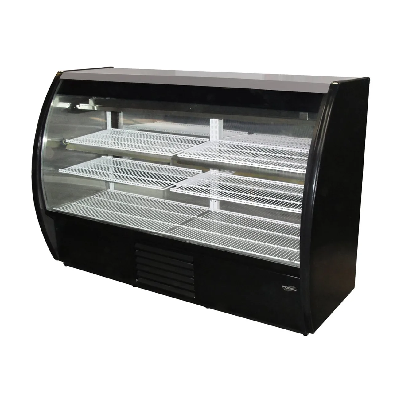 Fogel USA MIRAGE-6-DC-HC-B 72" Black Refrigerated Deli Display Case