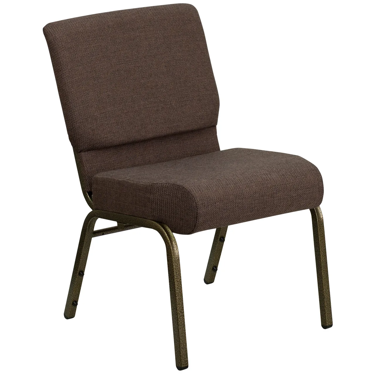 Flash Furniture FD-CH0221-4-GV-S0819-GG Hercules Series Extra Wide Stacking Church Chair, 800 lb. weight capacity, fabric upholstery, gold vein finish
