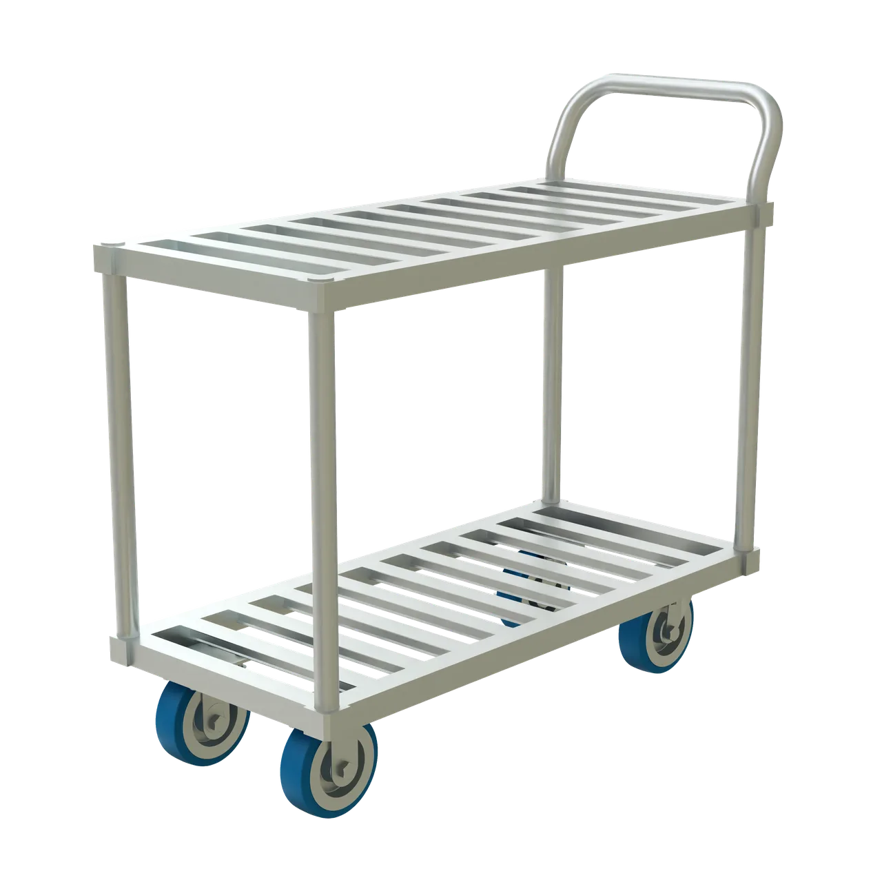 Winholt TBST-1837 Sani Stock Cart, Two Shelves, Open Base