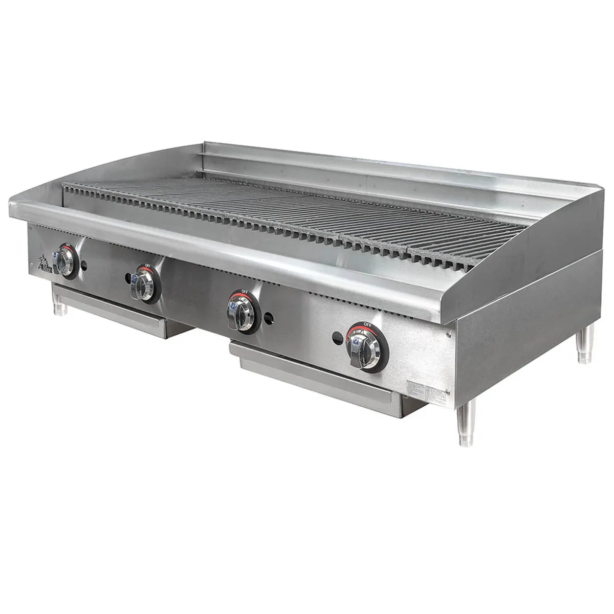 Star 6148RCBF 48" Countertop Gas Radiant Charbroiler w/ (4) Burners, 140.000 BTU