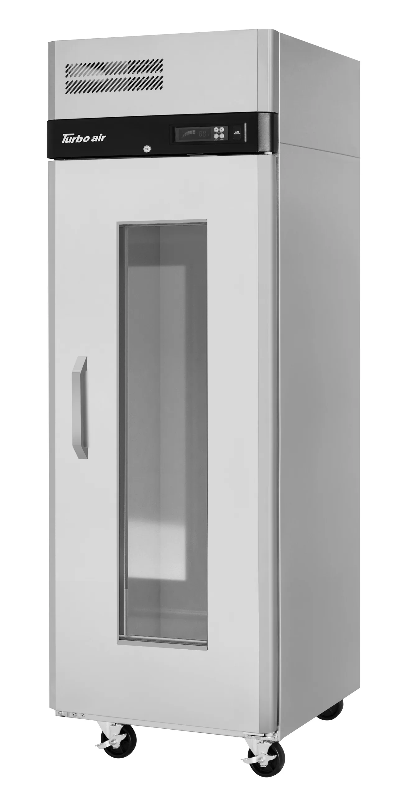 Turbo Air M3R24-1-G-N-TS 1-Section Reach-In Refrigerator with Glass Window, 23 cu. ft., Stainless Steel