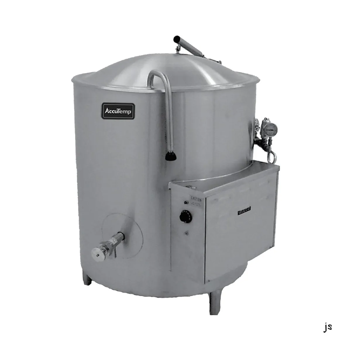 AccuTemp ALHEC-20 20 Gallon Floor Stationary 2/3 Steam Jacketed Electric Kettle